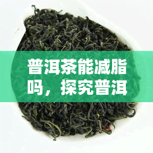 普洱茶能减脂吗，探究普洱茶的减肥效果：真的能帮助减脂吗？