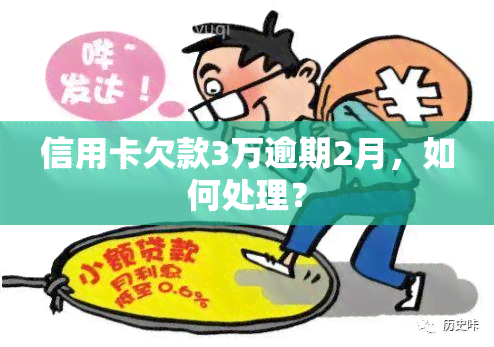 信用卡欠款3万逾期2月，如何处理？