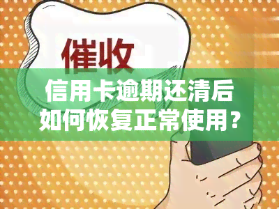 信用卡逾期还清后如何恢复正常使用？