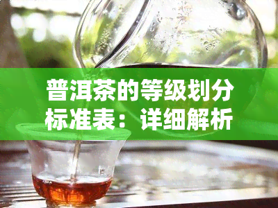 普洱茶的等级划分标准表：详细解析其等级分几级及评价方法