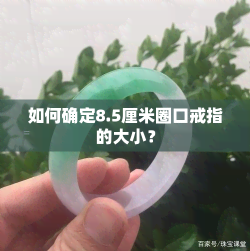 如何确定8.5厘米圈口戒指的大小？