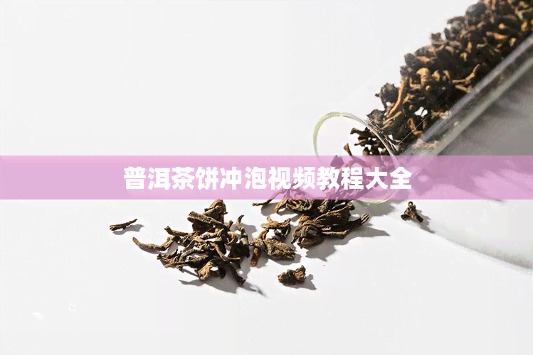 普洱茶饼冲泡视频教程大全