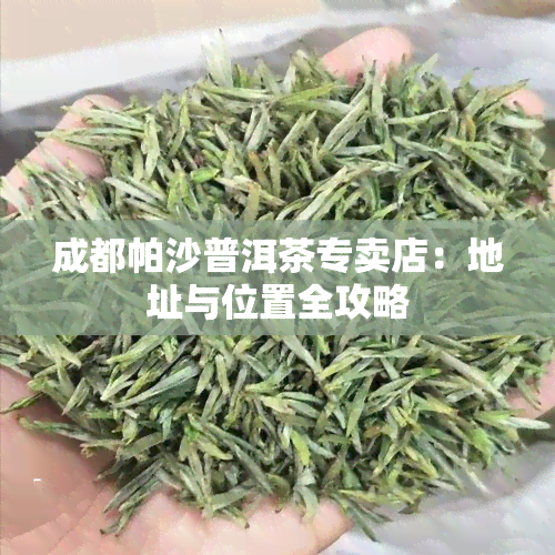 成都帕沙普洱茶专卖店：地址与位置全攻略