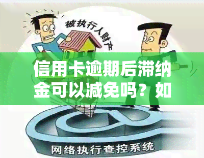 信用卡逾期后滞纳金可以减免吗？如何处理？