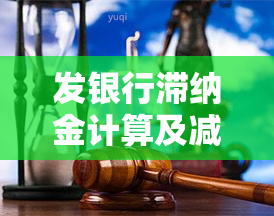 发银行滞纳金计算及减免政策全解析