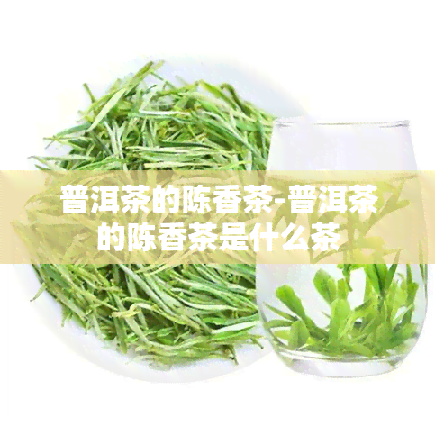 普洱茶的陈香茶-普洱茶的陈香茶是什么茶