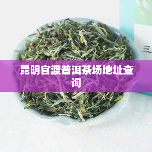 昆明官渡普洱茶场地址查询