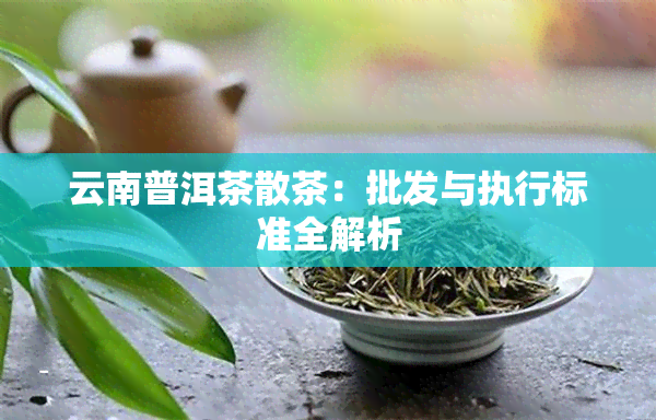 云南普洱茶散茶：批发与执行标准全解析