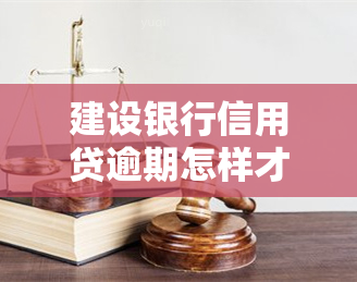 建设银行信用贷逾期怎样才能只还本金，如何只还建设银行信用贷的本金？逾期处理攻略