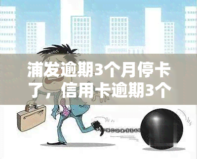 浦发逾期3个月停卡了，信用卡逾期3个月，浦发银行暂停卡片使用