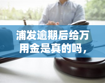 浦发逾期后给万用金是真的吗，真相揭示：浦发逾期后是否真的会给予万用金？