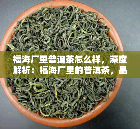 福海厂里普洱茶怎么样，深度解析：福海厂里的普洱茶，品质如何？