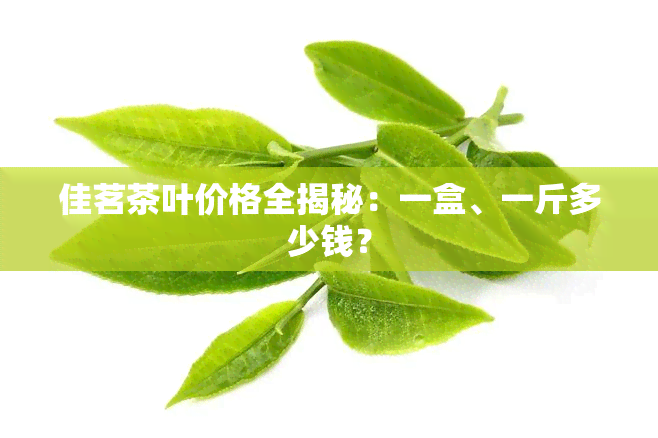 佳茗茶叶价格全揭秘：一盒、一斤多少钱？