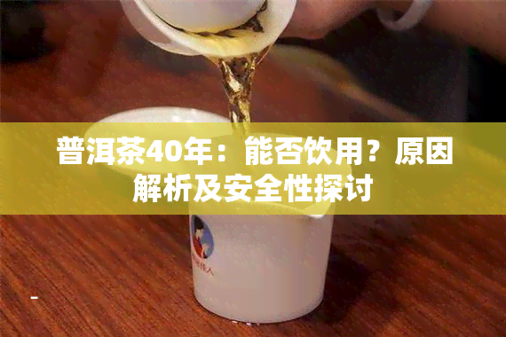 普洱茶40年：能否饮用？原因解析及安全性探讨