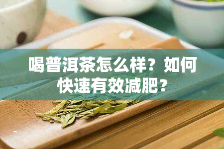 喝普洱茶怎么样？如何快速有效减肥？