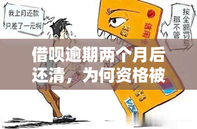 借呗逾期两个月后还清，为何资格被取消？能否立即恢复使用？