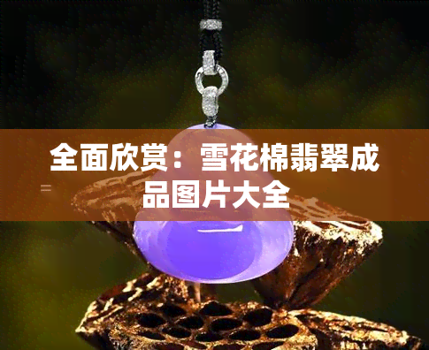 全面欣赏：雪花棉翡翠成品图片大全