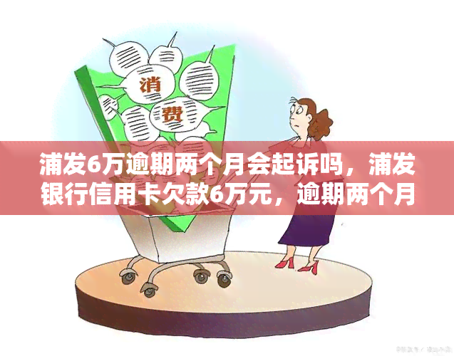 浦发6万逾期两个月会起诉吗，浦发银行信用卡欠款6万元，逾期两个月是否会面临被起诉的风险？