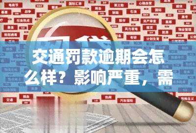 交通罚款逾期会怎么样？影响严重，需及时缴纳