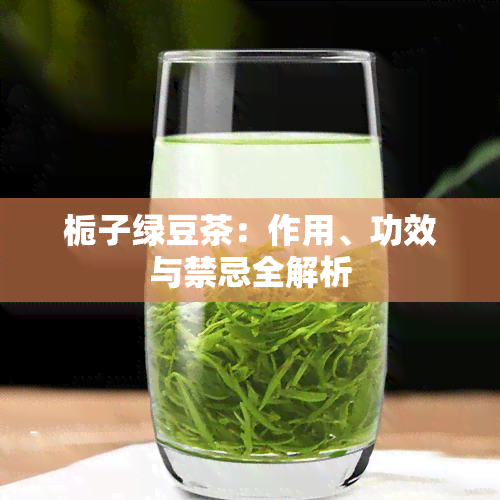 栀子绿豆茶：作用、功效与禁忌全解析