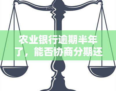 农业银行逾期半年了，能否协商分期还款？利息是否可退？