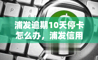 浦发逾期10天停卡怎么办，浦发信用卡逾期10天被停卡，如何解决？