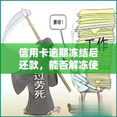 信用卡逾期冻结后还款，能否解冻使用？