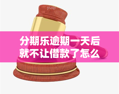 分期乐逾期一天后就不让借款了怎么办，如何解决分期乐逾期一天后无法再借款的问题？