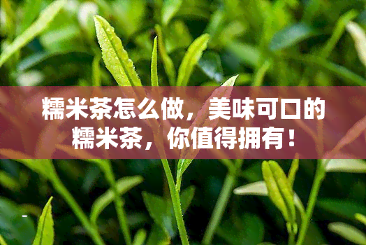 糯米茶怎么做，美味可口的糯米茶，你值得拥有！