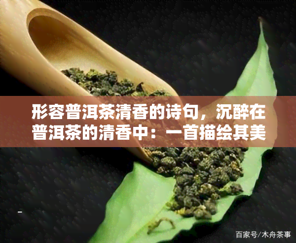 形容普洱茶清香的诗句，沉醉在普洱茶的清香中：一首描绘其美妙口感的诗