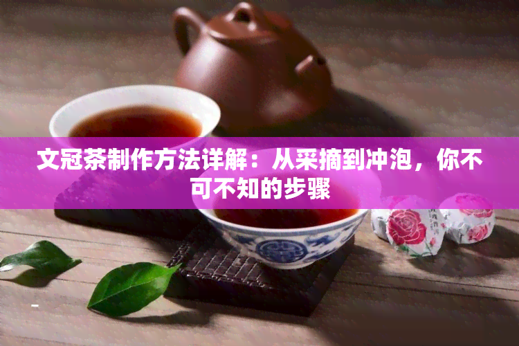 文冠茶制作方法详解：从采摘到冲泡，你不可不知的步骤