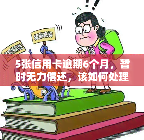 5张信用卡逾期6个月，暂时无力偿还，该如何处理？