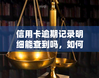 信用卡逾期记录明细能查到吗，如何查询信用卡逾期记录明细？