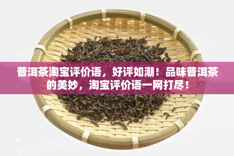 普洱茶淘宝评价语，好评如潮！品味普洱茶的美妙，淘宝评价语一网打尽！