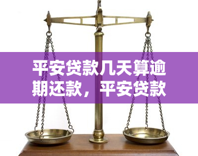 平安贷款几天算逾期还款，平安贷款：逾期还款的天数计算方法