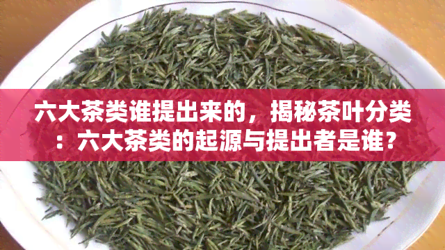 六大茶类谁提出来的，揭秘茶叶分类：六大茶类的起源与提出者是谁？