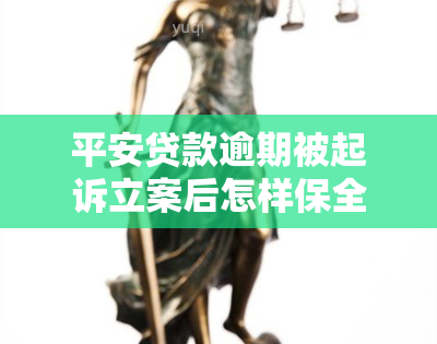 平安贷款逾期被起诉立案后怎样保全，平安贷款逾期被起诉立案后，如何进行财产保全？