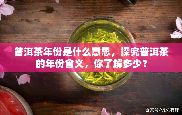 普洱茶年份是什么意思，探究普洱茶的年份含义，你了解多少？