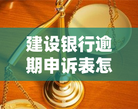 建设银行逾期申诉表怎么填写，如何填写建设银行逾期申诉表？一份详细指南