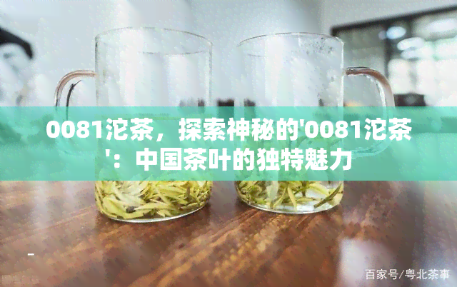 0081沱茶，探索神秘的'0081沱茶'：中国茶叶的独特魅力