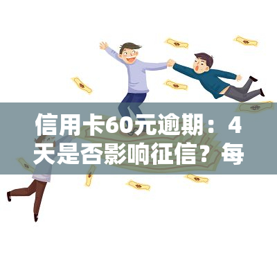 信用卡60元逾期：4天是否影响？每日利息多少？