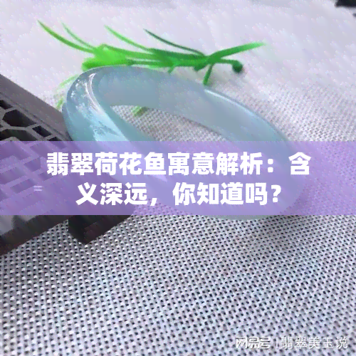 翡翠荷花寓意解析：含义深远，你知道吗？