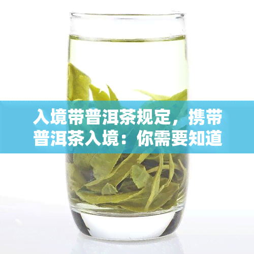 入境带普洱茶规定，携带普洱茶入境：你需要知道的规定