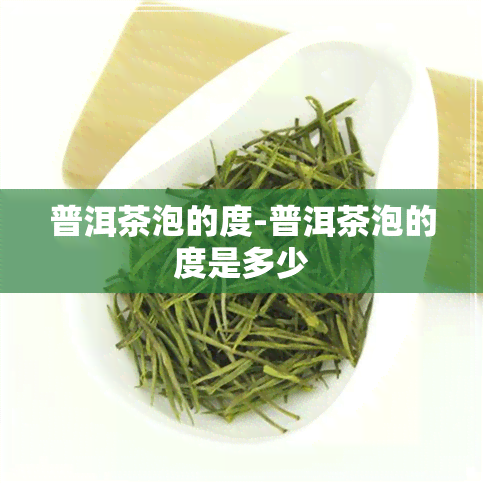 普洱茶泡的度-普洱茶泡的度是多少