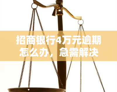 招商银行4万元逾期怎么办，急需解决！招商银行4万元逾期处理方法大揭秘