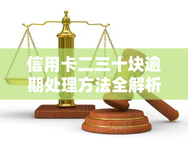 信用卡二三十块逾期处理方法全解析