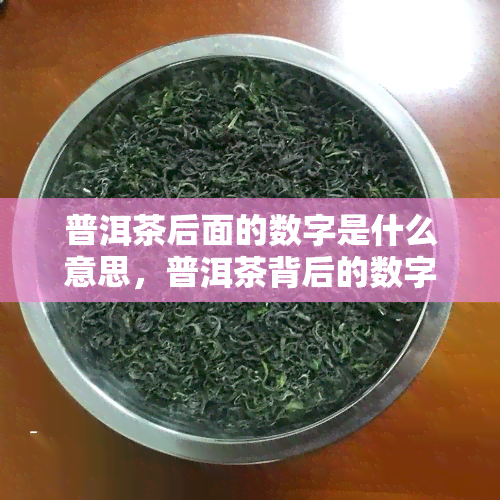 普洱茶后面的数字是什么意思，普洱茶背后的数字含义解析