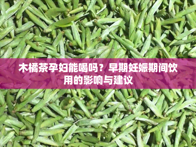 木橘茶孕妇能喝吗？早期妊娠期间饮用的影响与建议