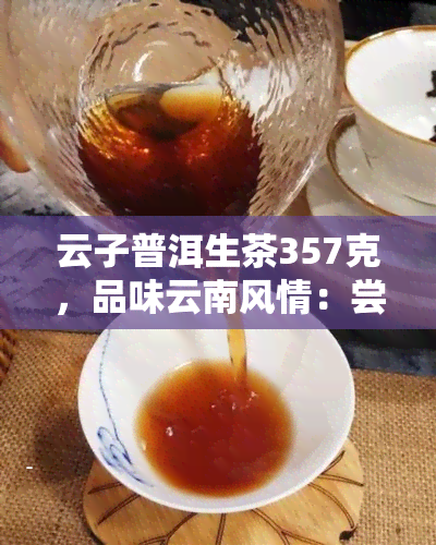 云子普洱生茶357克，品味云南风情：尝试云子普洱生茶357克，感受独特的茶叶魅力！