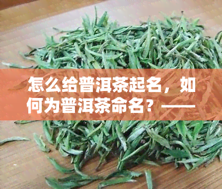 怎么给普洱茶起名，如何为普洱茶命名？——茶艺中的艺术与学问